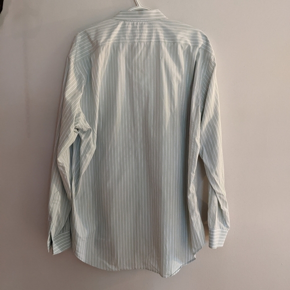 𝅺ESQUIRE Slim Fit No Iron Cotton  17.5 x 34/35 Men’s Dress Shirt. - Picture 2 of 6